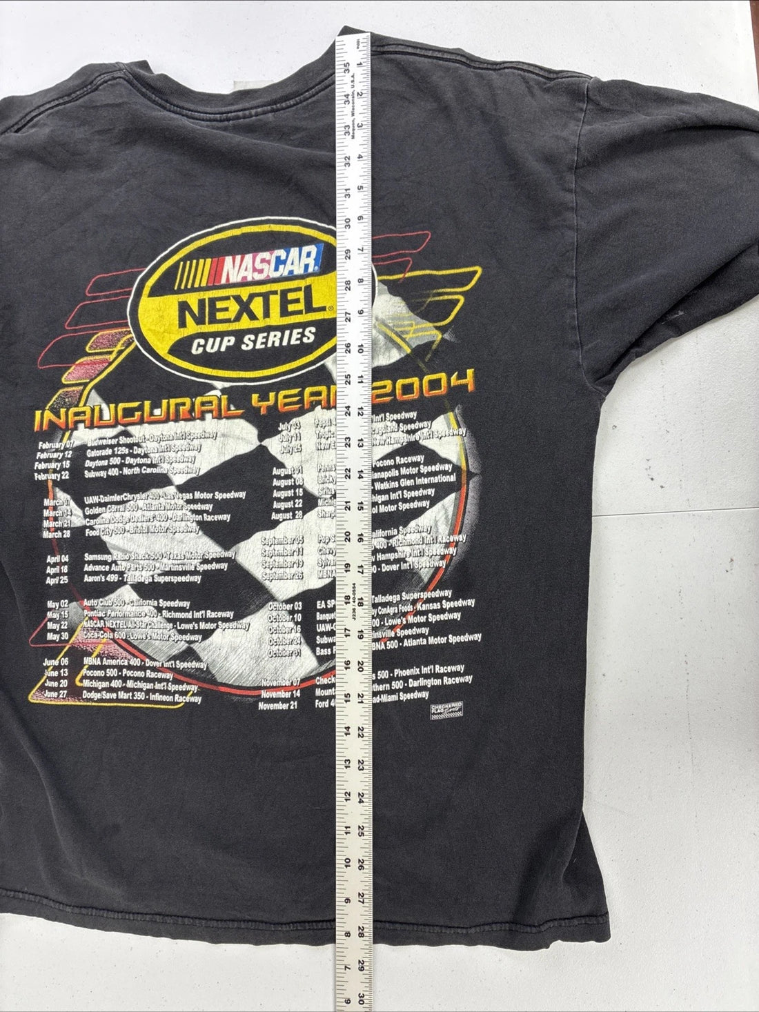 Vintage NASCAR Inaugural Year Racing T-Shirt Size XL 2004