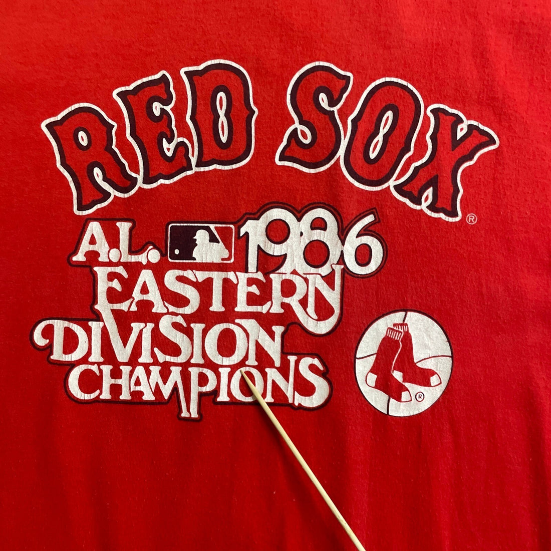 Vintage Boston Red Sox Division Champions T-Shirt Size XL 1986 80s MLB