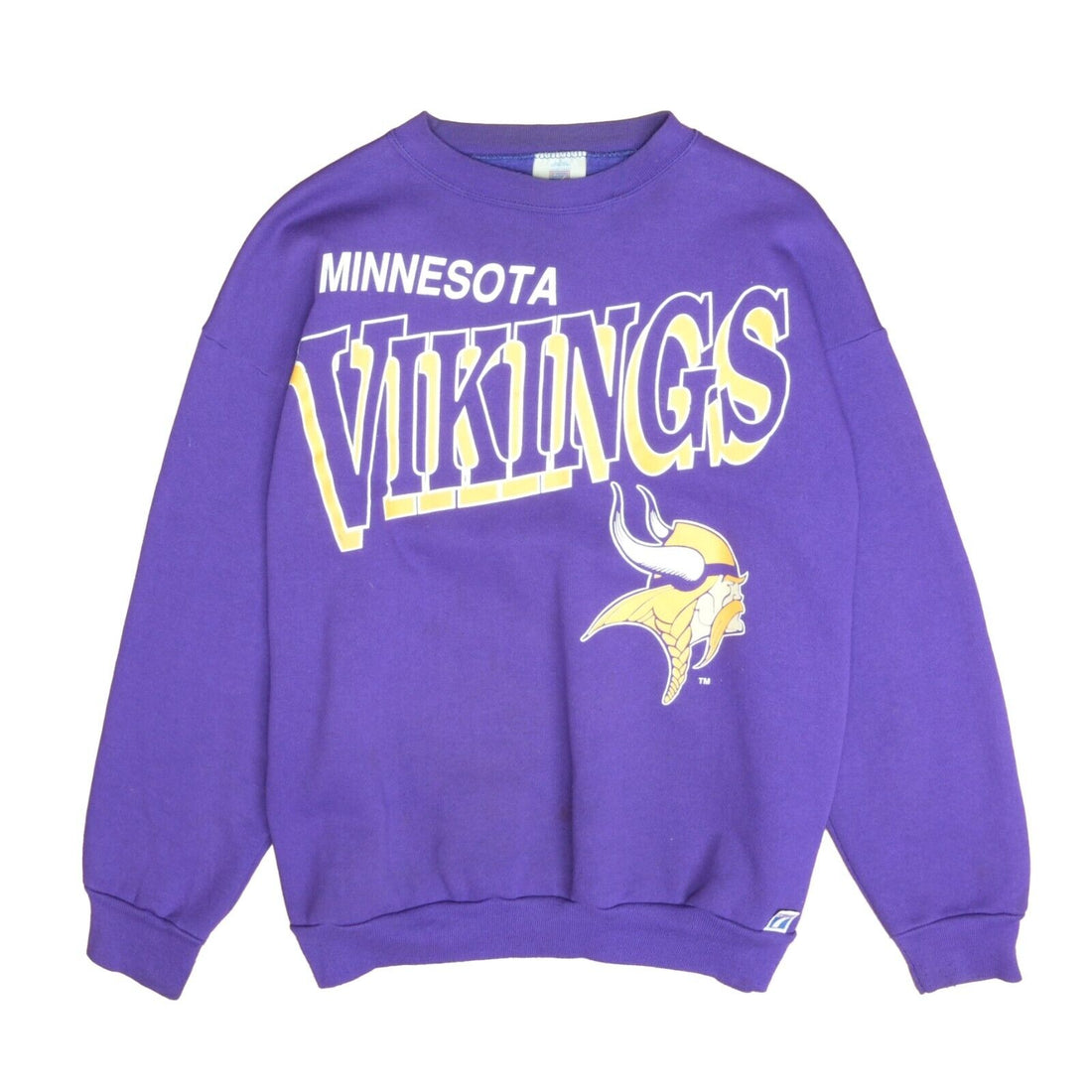 DAMBROWNByDAM Vintage 90s Minnesota Vikings Sweatshirt XL Size Purple Colour