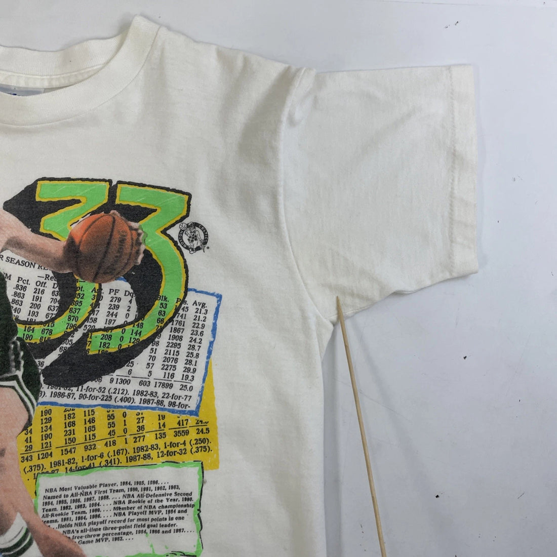 Vintage Boston Celtics Larry Bird Salem T-Shirt Size Medium NBA