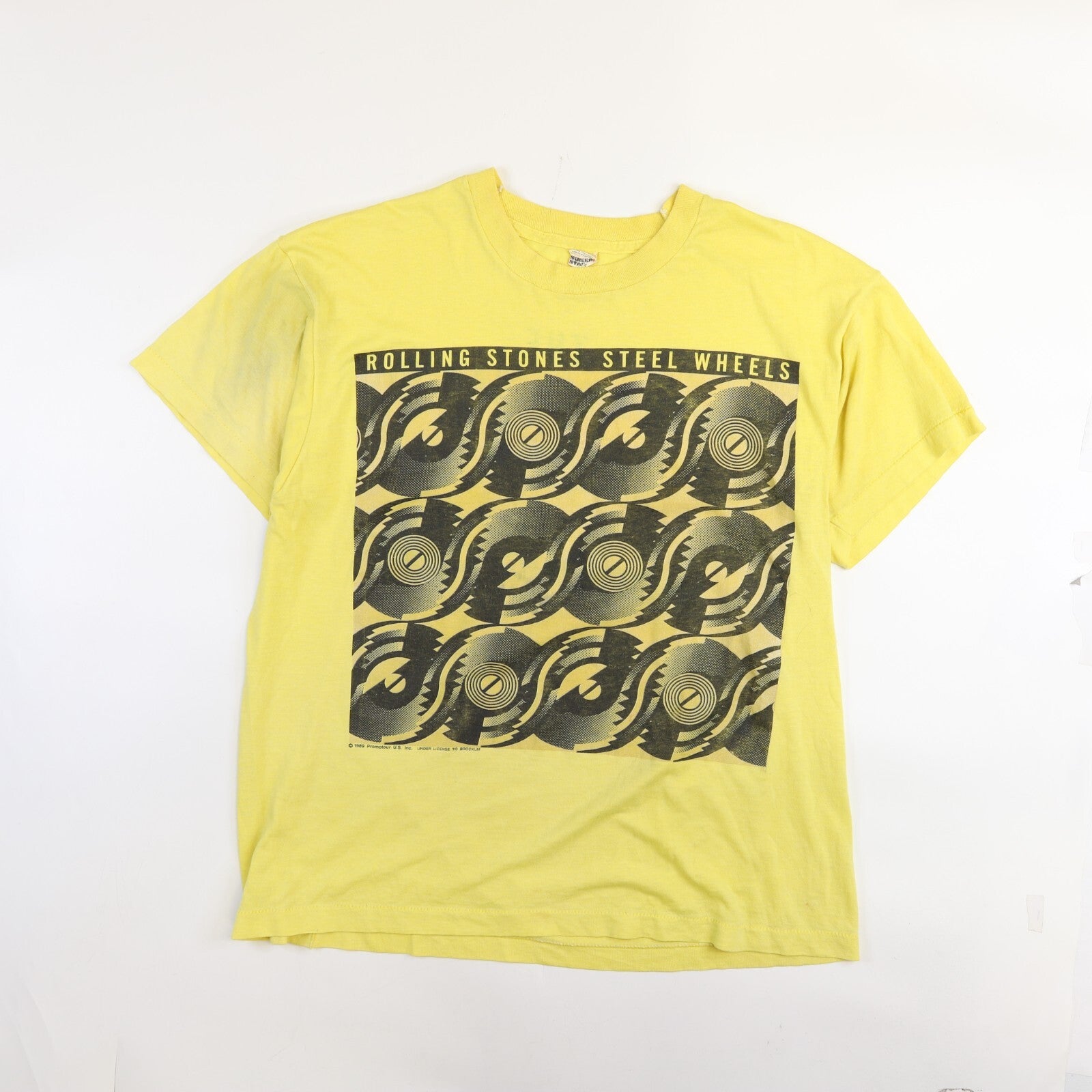 VTG 1989 ROLLING STONES STEEL WHEELS CANADA TOUR SHIRT-LG
