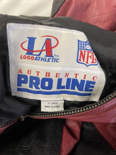Vintage Arizona Cardinals Logo Athletic Leather Sharktooth Bomber Jacket Size XL