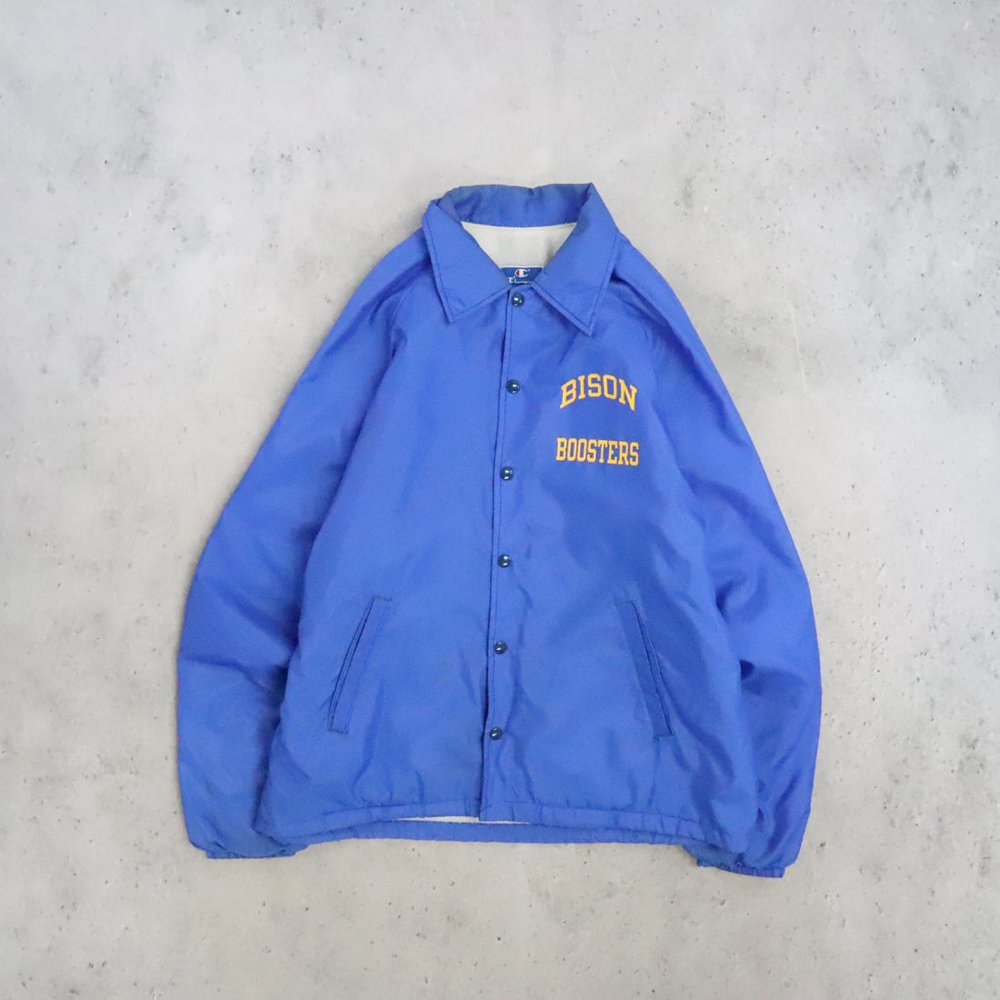 Vintage Bison Boosters Champion Jacket Size Large 80s