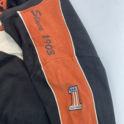 Harley Davidson Motorcycles V-Neck Sweatshirt Size Large Biker