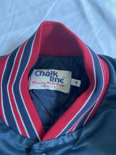 Vintage Minnesota Twins Satin Bomber Jacket Size Medium Chalk Line MLB