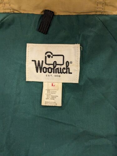 Vintage Woolrich Field Coat Jacket Large Beige