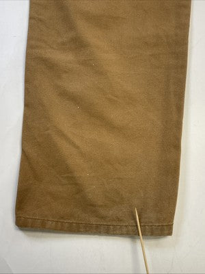 Dickies Canvas Carpenter Double Knee Work Pants Size XL Brown