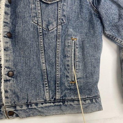 Vintage Levi's Sherpa Lined Denim Trucker Jacket Size Large