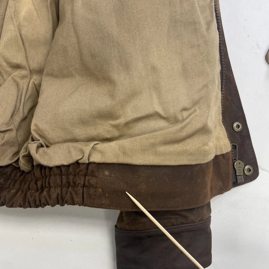 Vintage Koolah Waxed Cotton Jacket Size Large Brown