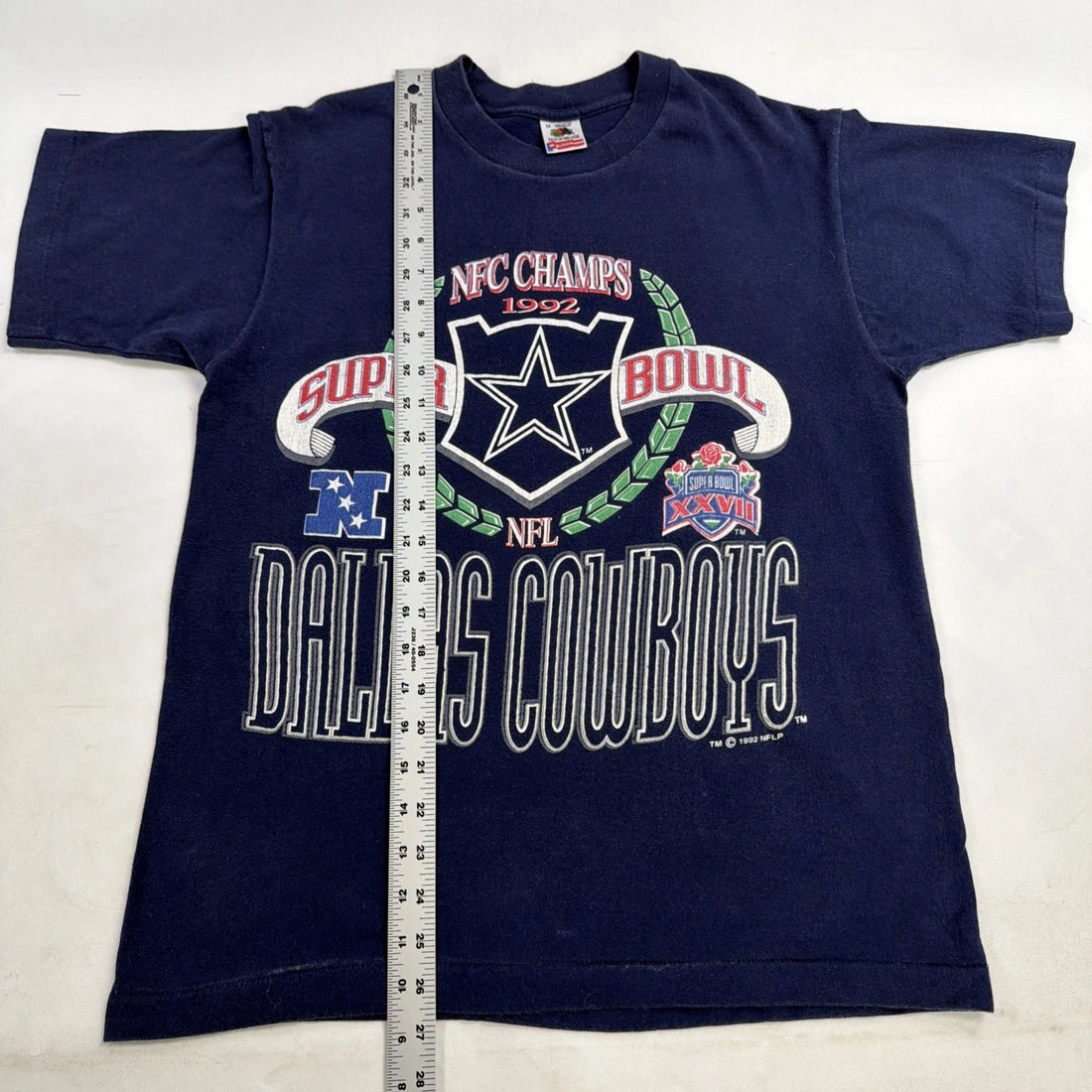 Vintage Dallas Cowboys Super Bowl XXVII T-Shirt Size Medium 90s NFL