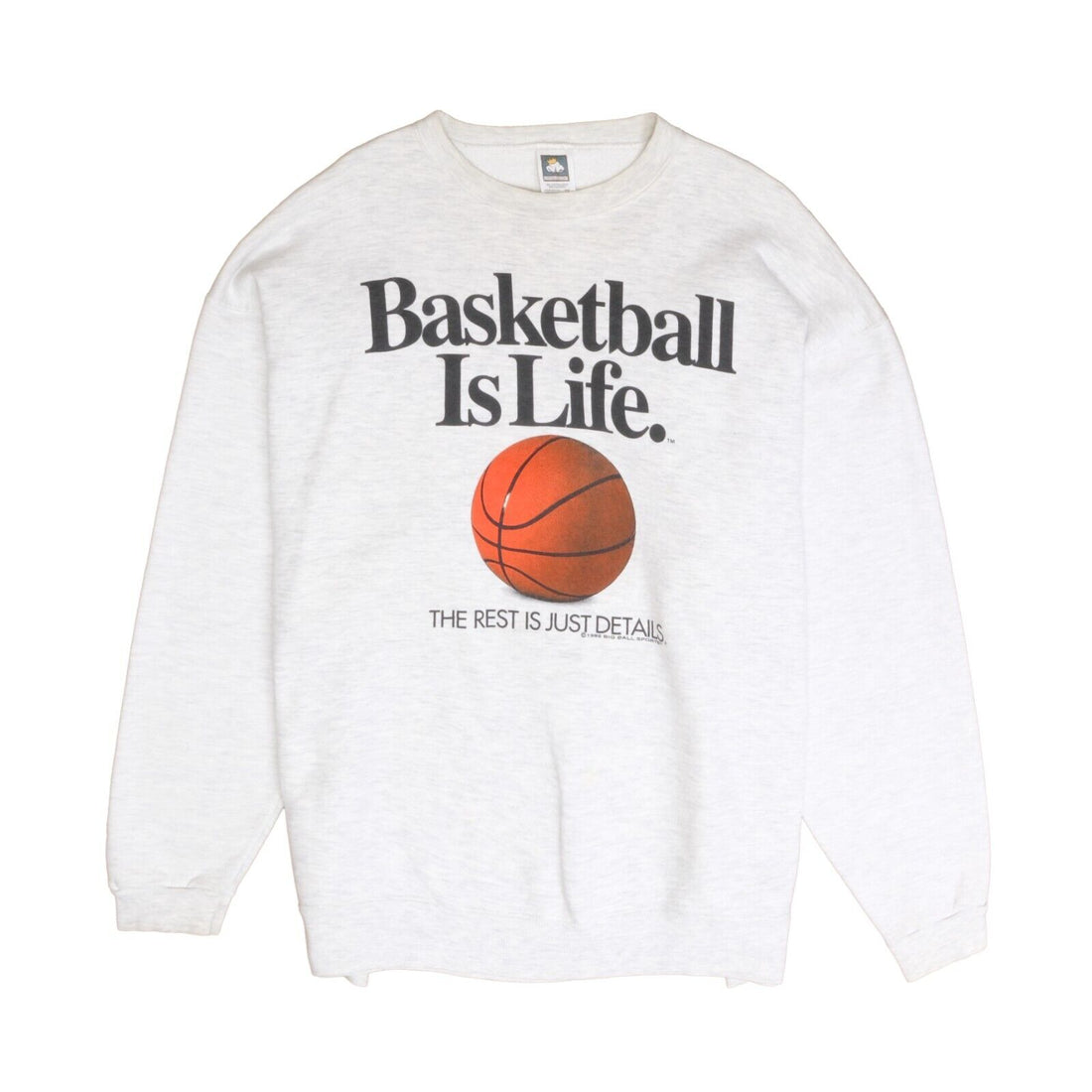 Vintage Basketball Is Life The Rest Is Just Details Sweatshirt Size 2XL 1992 90s