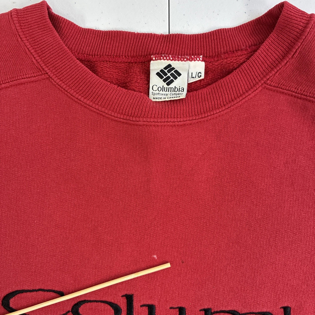 Vintage Columbia Crewneck Sweatshirt Size Large Red