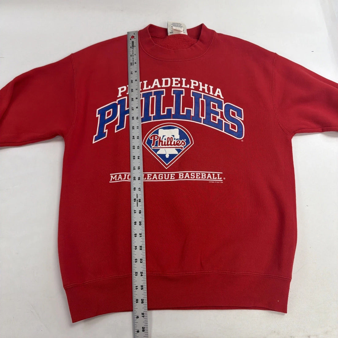 Vintage Philadelphia Phillies Crewneck Sweatshirt Size Medium 1998 90s MLB