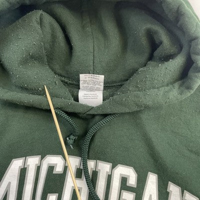 Vintage Michigan State Spartans Sweatshirt Hoodie Size XL Green NCAA