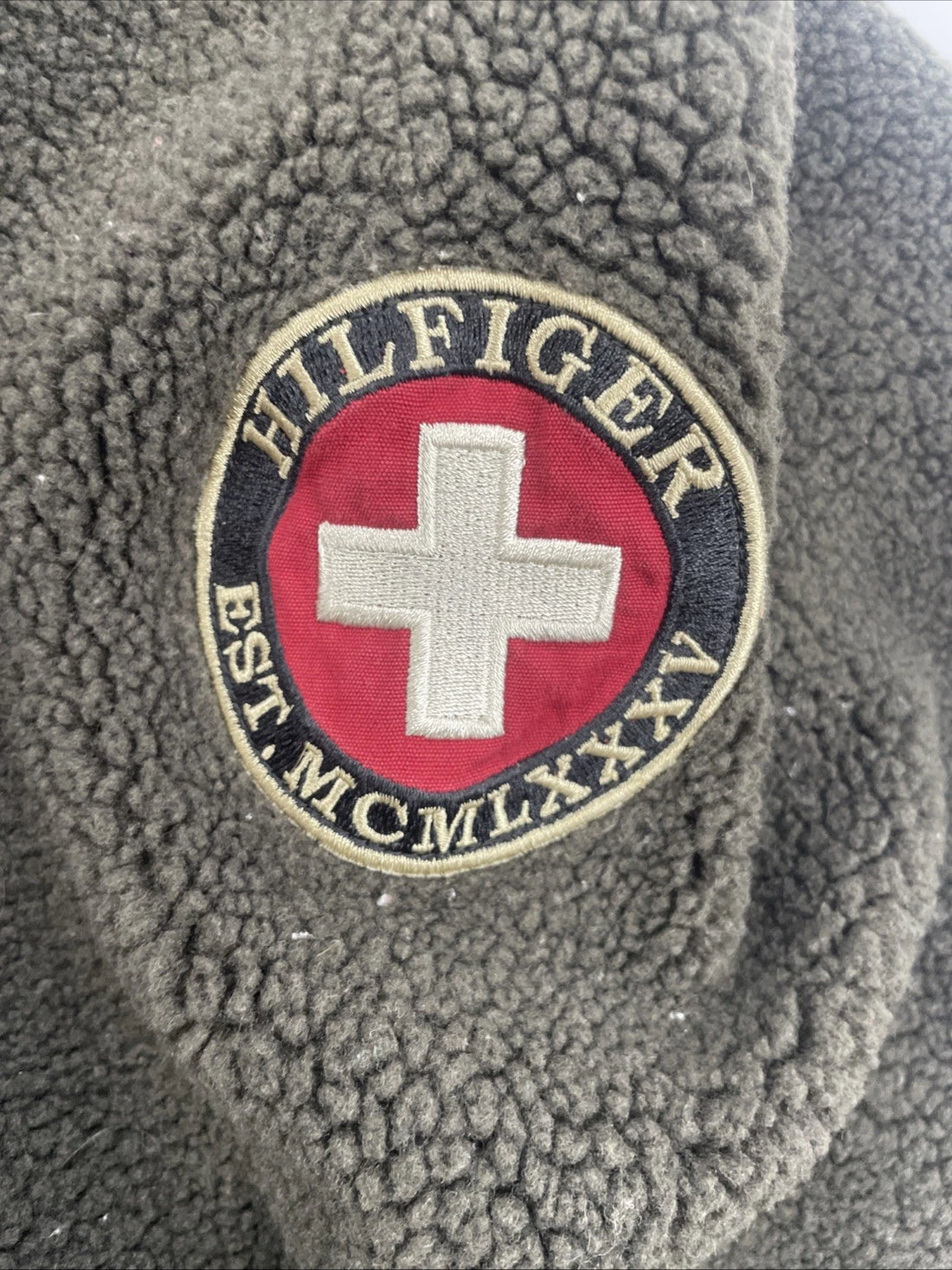 Tommy Hilfiger 1/4 Zip Pullover Fleece Jacket Size Large