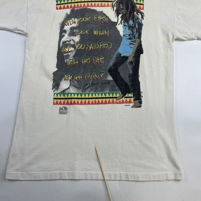 Vintage Bob Marley Exodos T-Shirt Size XL Double Sided 90s