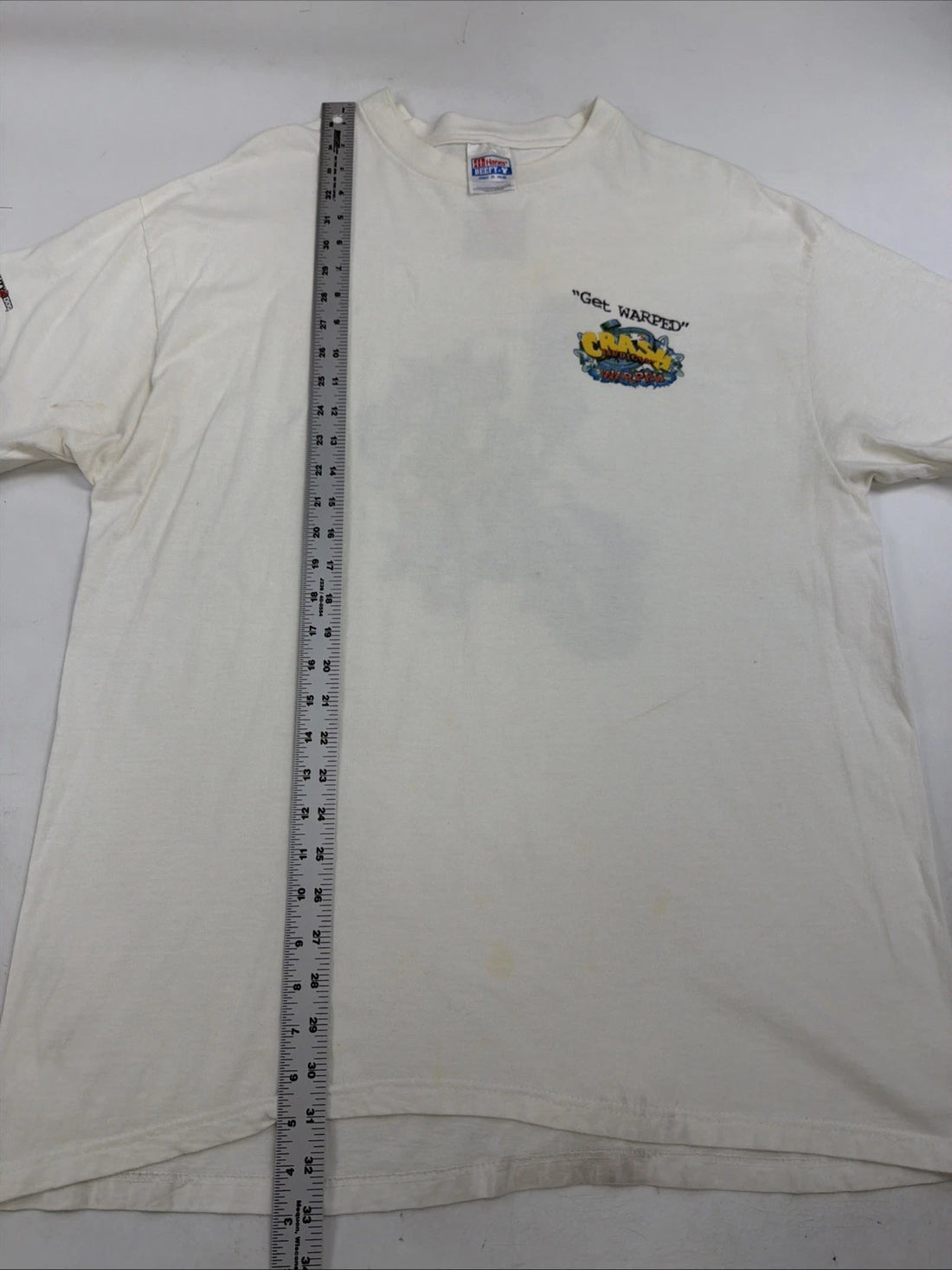 Vintage Crash Bandicoot 3 Warped T-Shirt Size XL Playstation Video Game Promo
