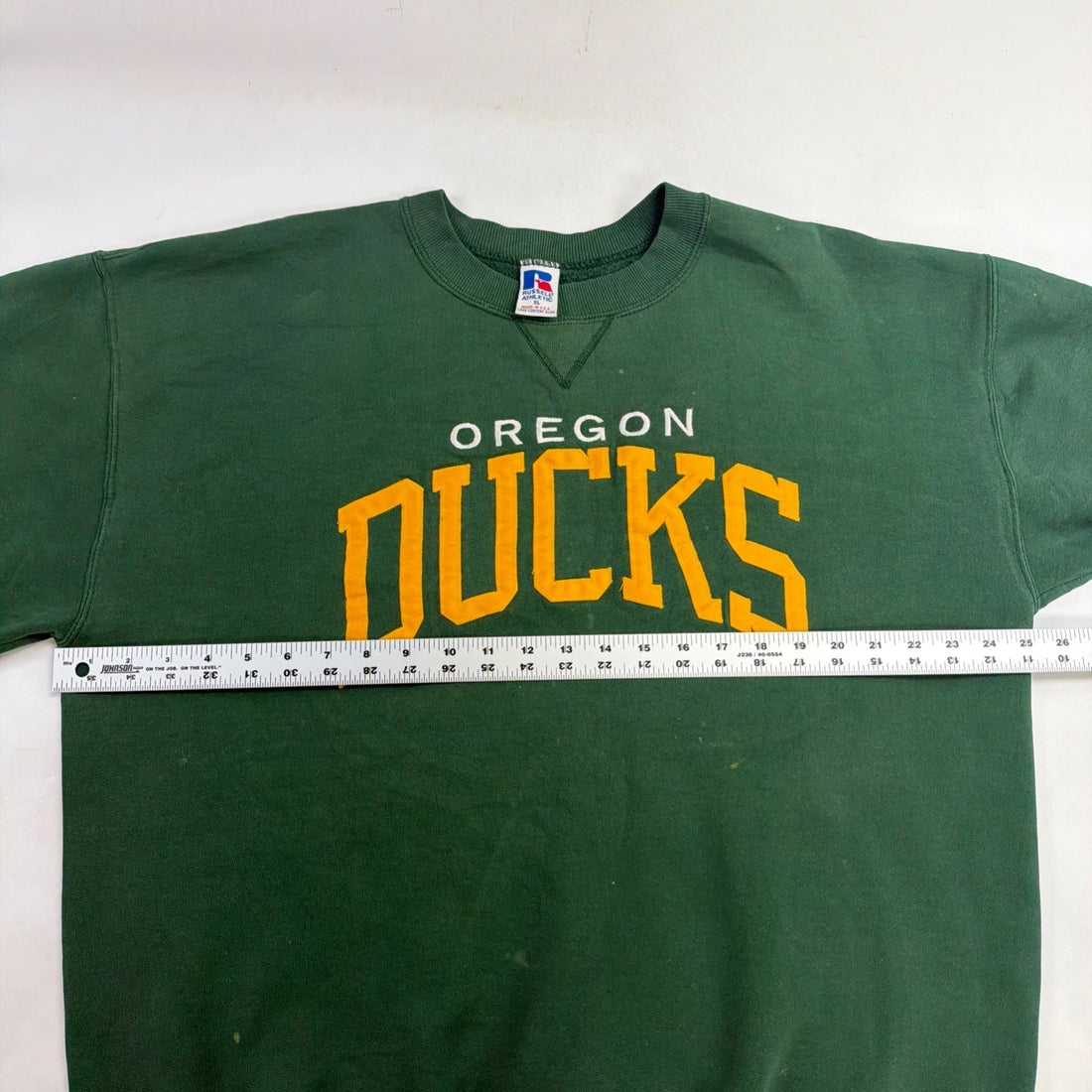 Vintage Oregon Ducks Russell Athletic Crewneck Sweatshirt Size XL 90s NCAA