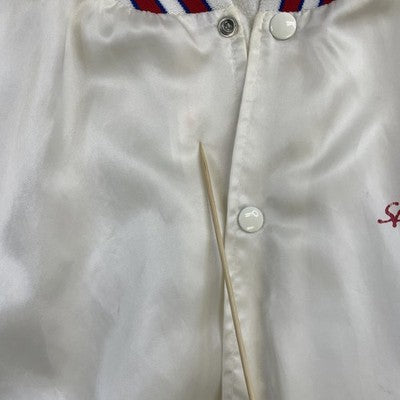 Vintage Bud Light Spuds Mackenzie Satin Bomber Jacket Size Large Beer Promo