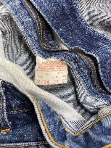 Vintage Levi Strauss & Co 619 Denim Jeans Pants Size 36 X 34 Orange Tab