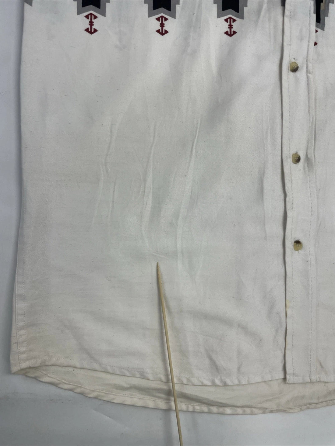 Ash Creek Western Aztec Cowboy Button Up Shirt Size Medium