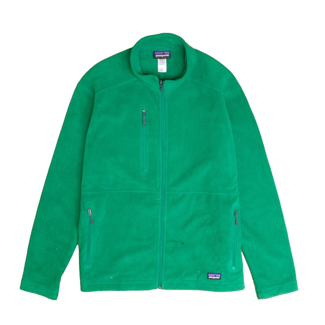 Vintage Patagonia Synchilla Fleece Jacket Size Medium Green Full Zip