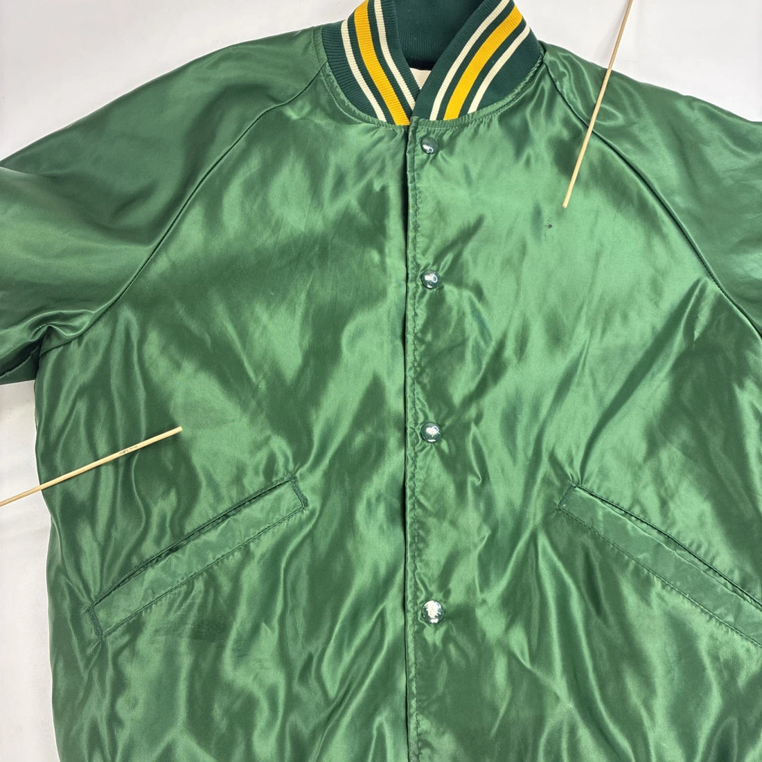 Vintage Dallas Stars Satin Bomber Jacket Size Medium MLB