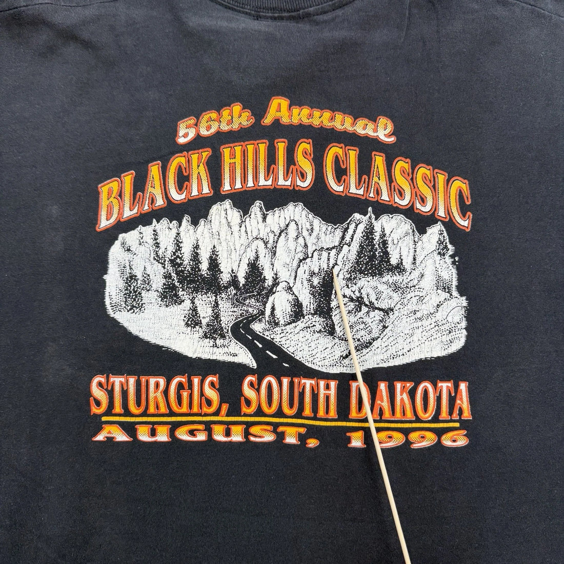 Vintage Bad Ass Boys Toys Motorcycle Black Hills Classic Pocket T-Shirt 2XL 90s