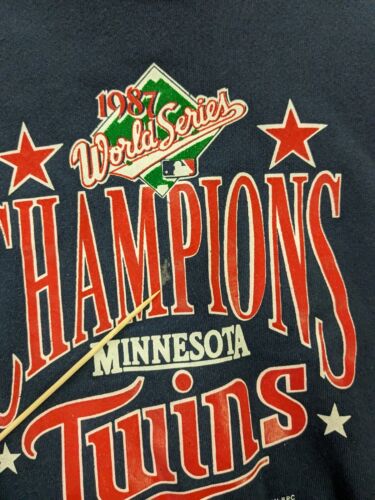 Vintage Minnesota Twins World Series Champs Sweatshirt Crewneck XL 1987 80s MLB
