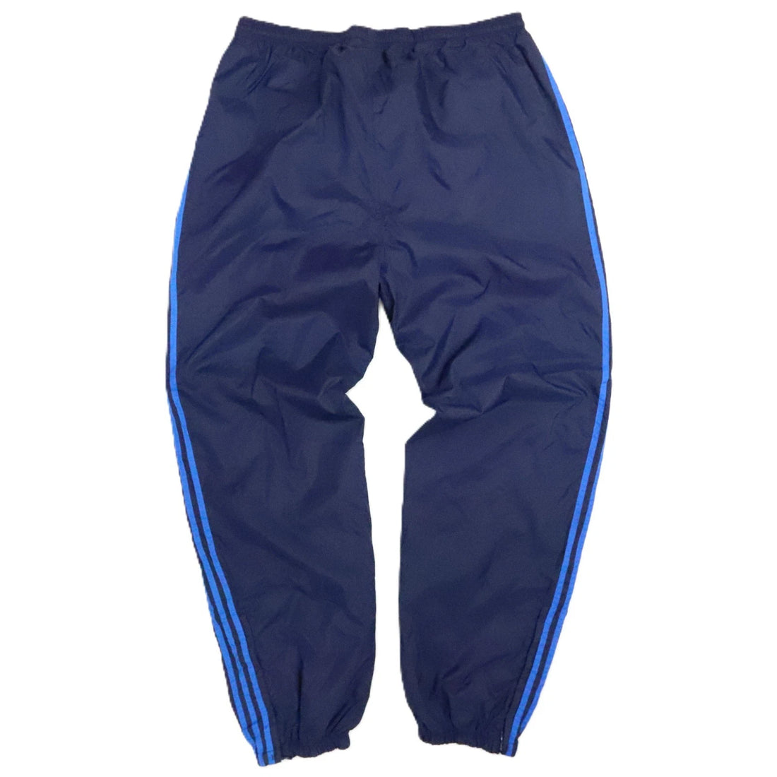 Vintage Adidas Nylon Track Pants Size 2XL Blue Striped