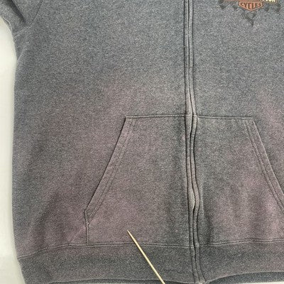 Harley Davidson Motorcycles Full Zip Sweatshirt Hoodie Size XL