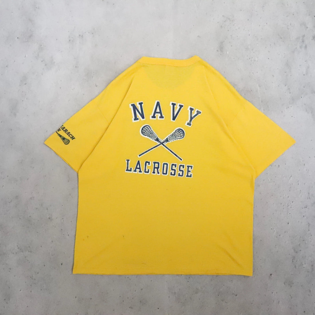 Vintage US Navy Lacrosse Russell Athletic T-Shirt Size XL 80s 90s