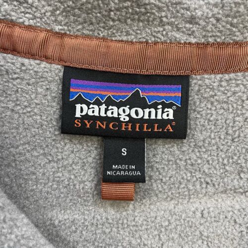 Patagonia Synchilla Snap T Fleece Jacket Size Small Gray