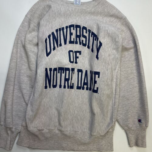 Vintage Notre Dame Fighting Irish Champion Reverse Weave Sweatshirt XL 90s NCAA