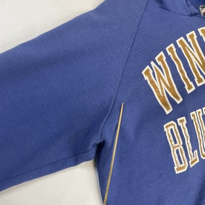 Vintage Winnipeg Blue Bombers Champion Sweatshirt Hoodie Size 2XL 80s CFL