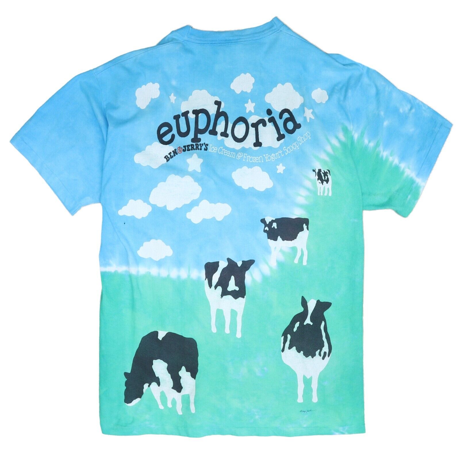 Ben outlet and Jerry Euphoria Tie Dye Cow Shirt Size Small