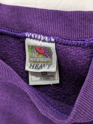 Vintage Minnesota Vikings Sweatshirt Crewneck Size 3XL Purple NFL