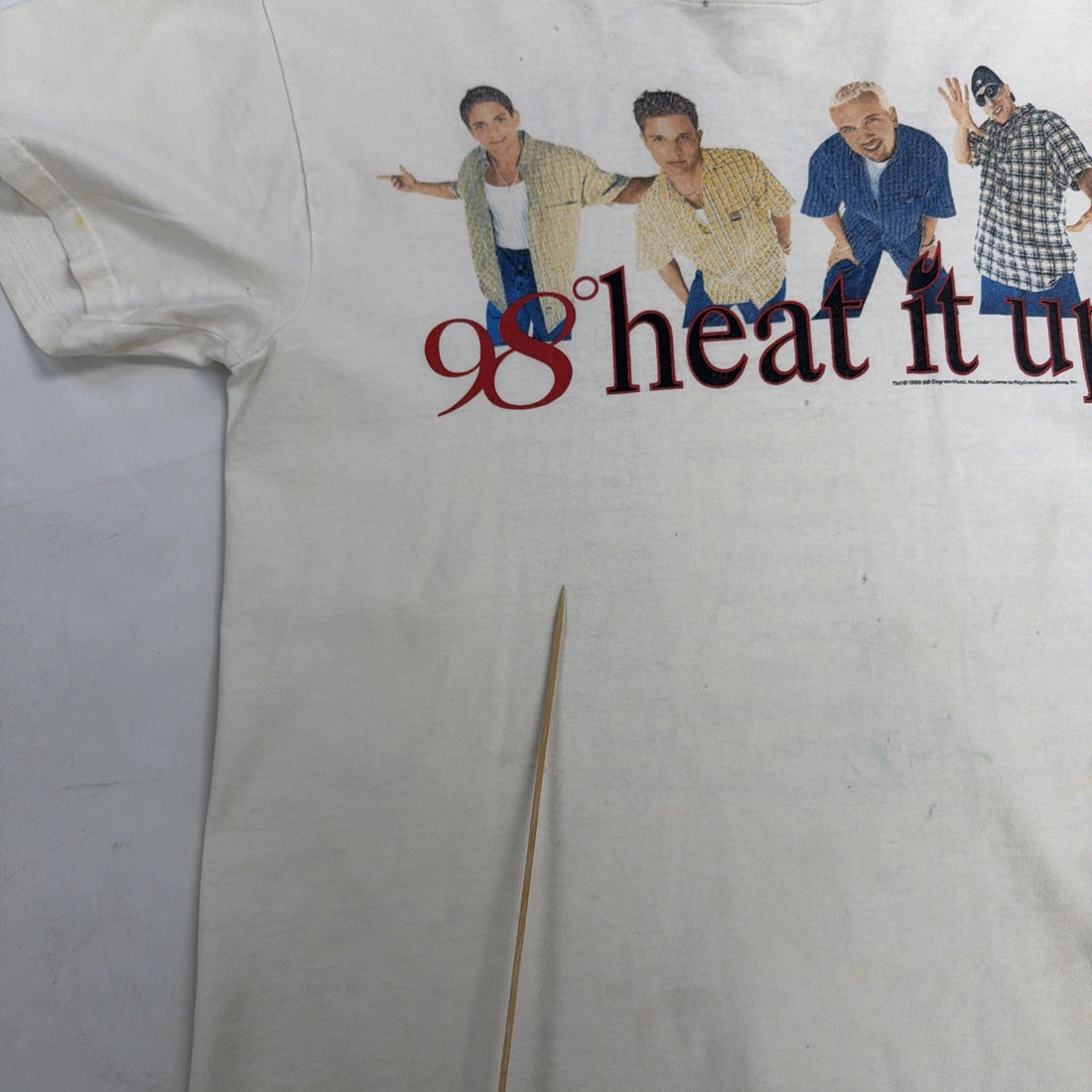 Vintage 98 Degrees Heat It Up Tour T-Shirt Size Medium
