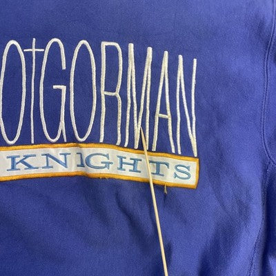 Vintage O'Gorman Knights Champion Reverse Weave Crewneck Sweatshirt Medium 90s