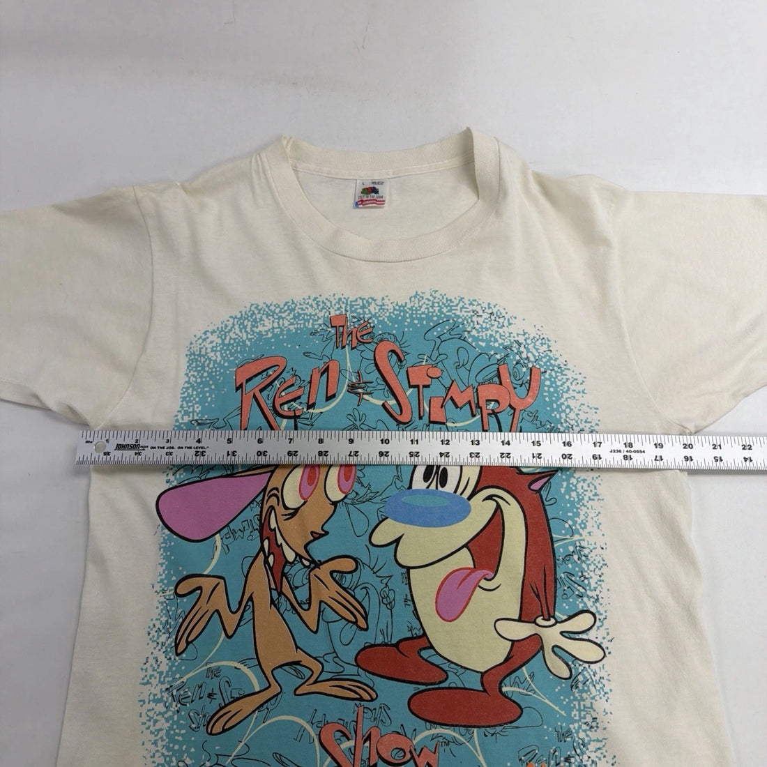 Vintage The Ren & Stimpy Show Nickelodeon T-Shirt Size Large 1991 90s