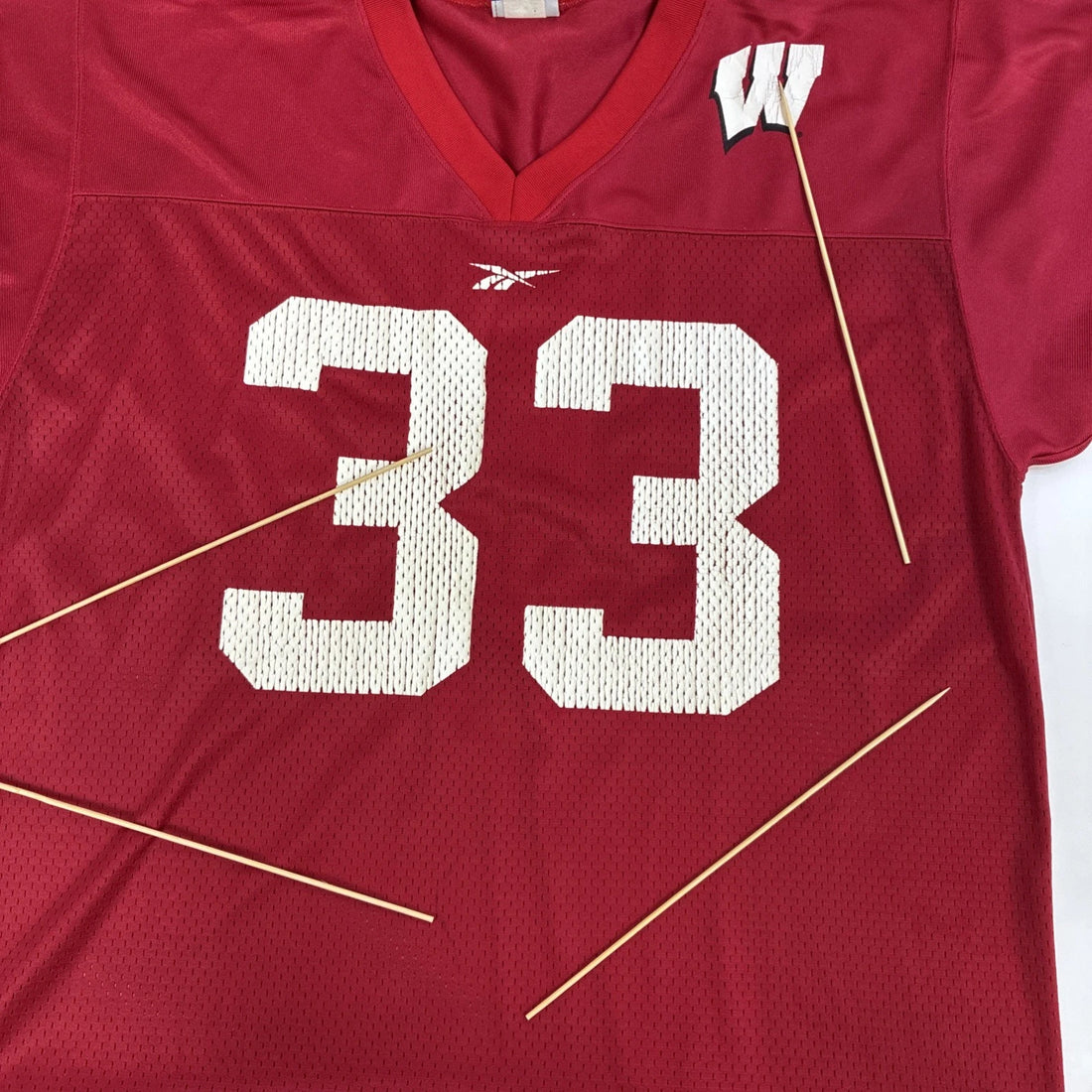 Vintage Wisconsin Badgers Reebok Football Jersey Size Large NCAA