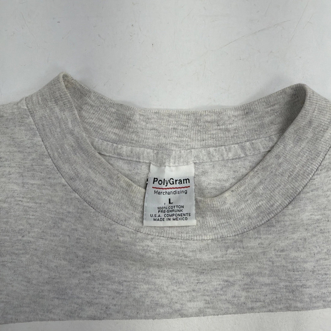 Vintage Mr. Bean Guess Who Polaroid T-Shirt Size Large 90s