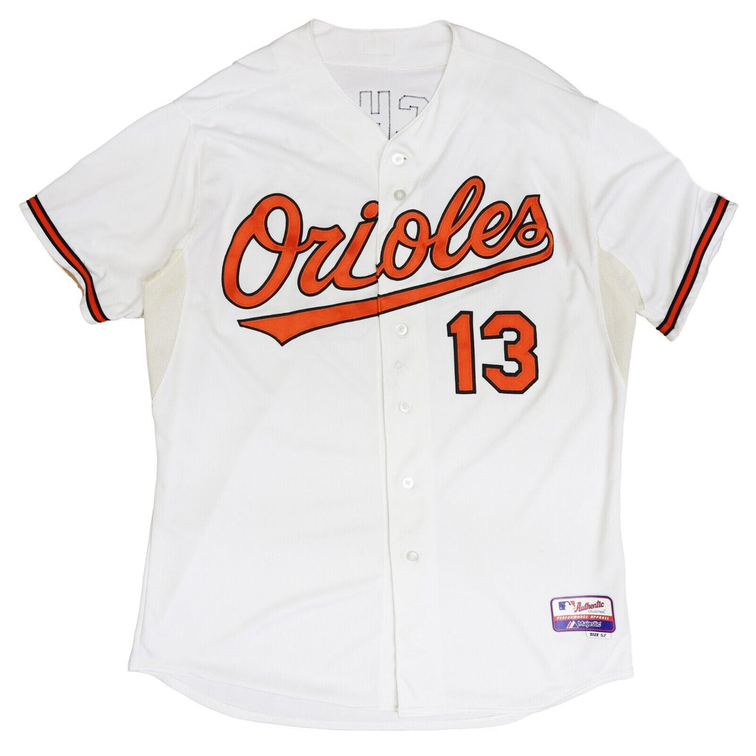 Baltimore Orioles Manny Machado Authentic Majestic Jersey Size 52 MLB