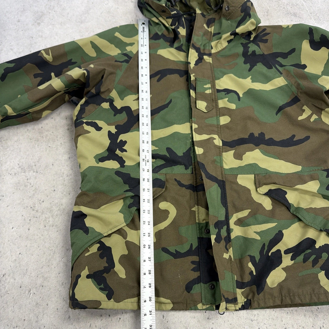Cold Weather Parka Woodland Camo Military Army Jacket Size Large