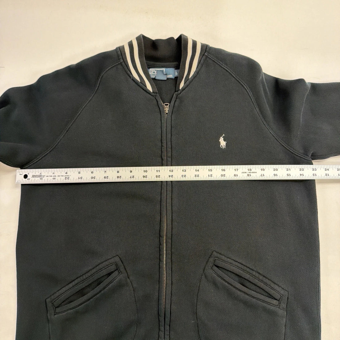 Vintage Polo Ralph Lauren Full Zip Track Jacket Sweatshirt Size Large