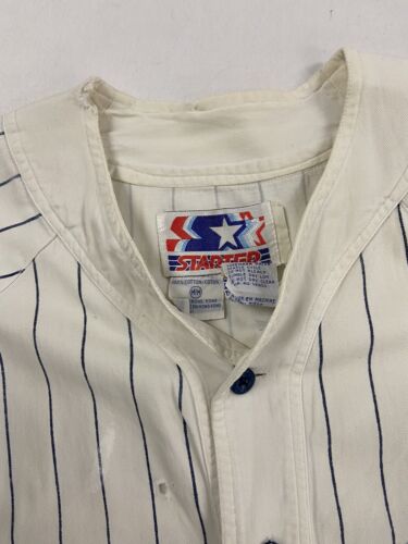 Vintage New York Mets Throwback Vintage Jersey Shirt White Pinstripe Xlarge