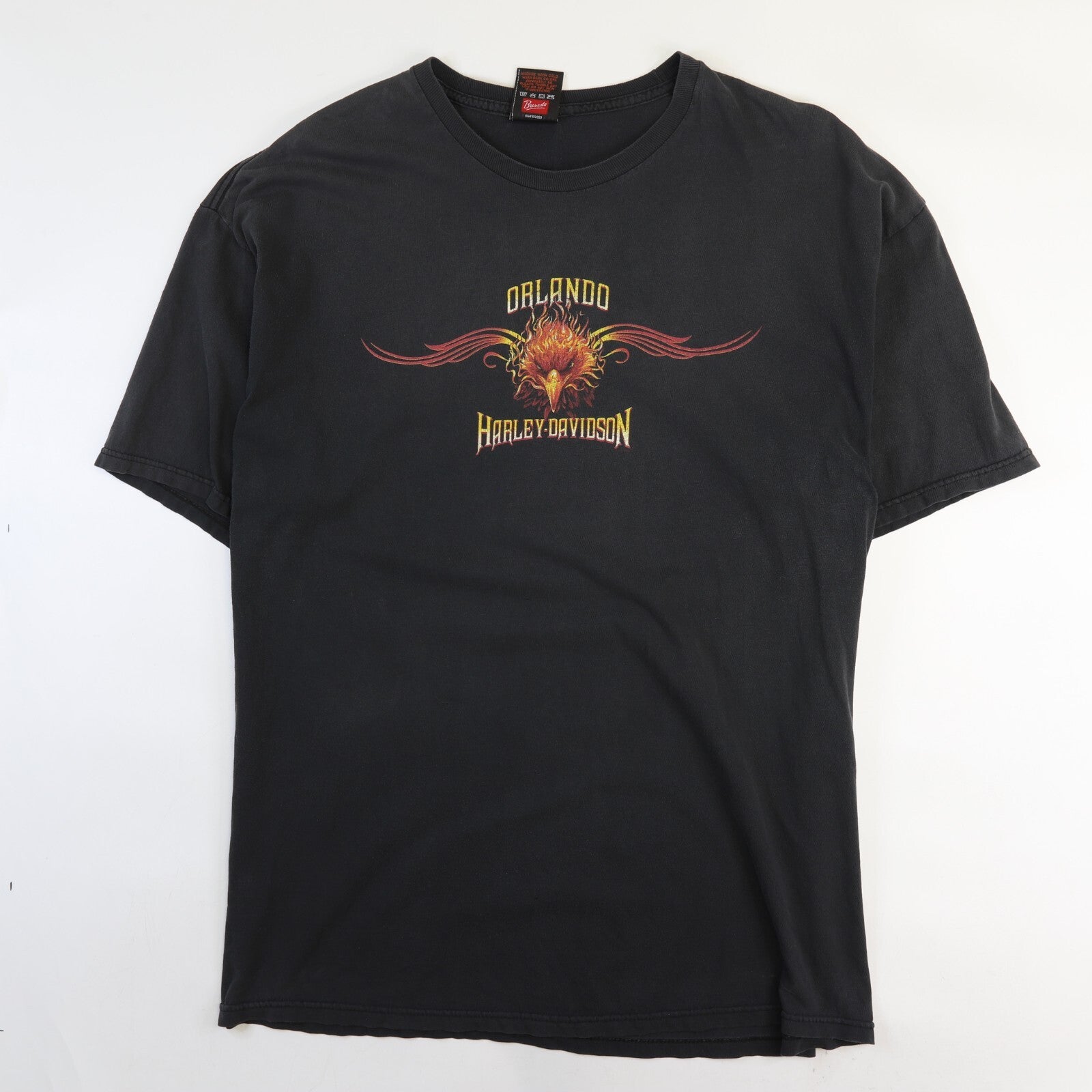 HARLEY-DAVIDSON ノースリーブ　XL 古着 90s USA製 HARLEY DAVIDSON シールド&バー バイク カット