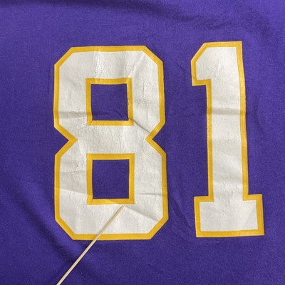 Vintage Minnesota Vikings Anthony Carter Sand-Knit Sweatshirt Jersey Large NFL