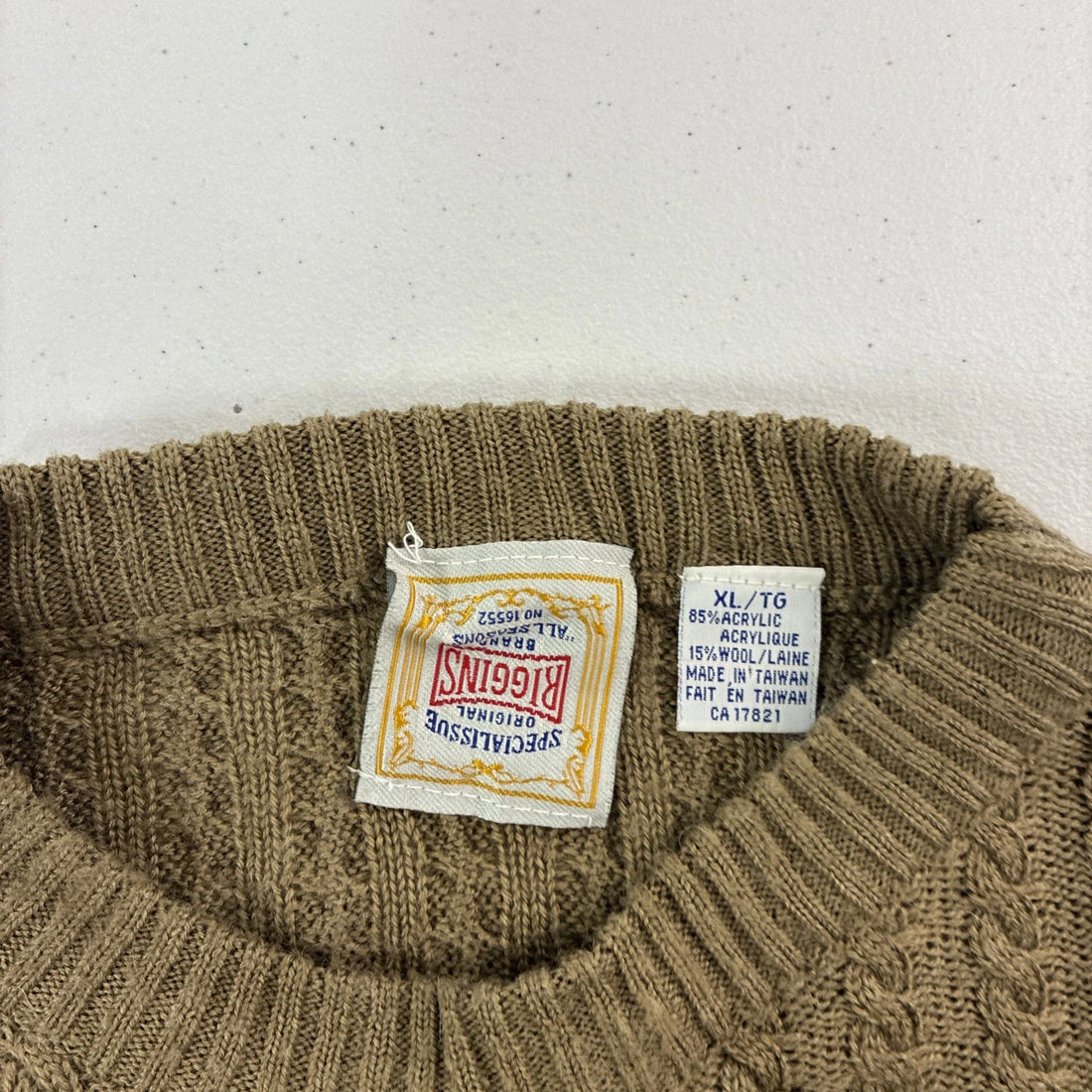 Vintage Riggins Fair Isle Knit Crewneck Sweater Size XL