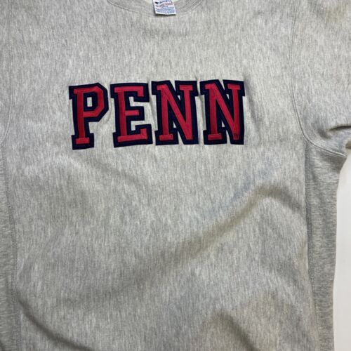 Vintage Penn Quakers Champion Reverse Weave Crewneck Sweatshirt Large 90s NCAA